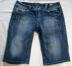 Miss Me Bermuda Denim Shorts sz 30- BLING (Waist-32" Inseam- 12 1/2") - Picture 1 of 7