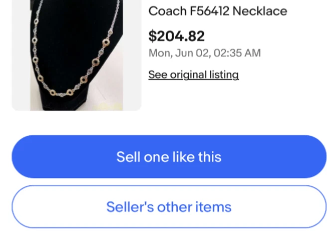 Juego de collar y pulsera Coach F56412 oro con plata Foto 1 de 1