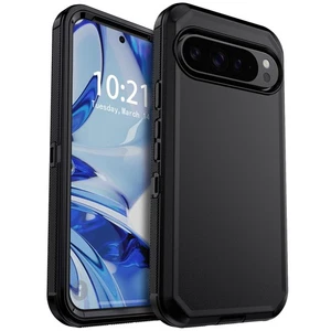 For Google Pixel 9/9 Pro/9 Pro XL Hard Case Rugged Shockproof Phone Cover Black - Picture 1 of 39