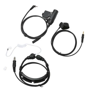 `Throat Mic Headset Mit Ptt Adapter 7 1 Mm Stecker Throat Mic Ohrhörer Für X - Photo 1/24