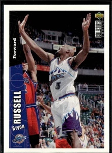 1996 Collector's Choice Bryon Russell Utah Jazz #343 - Foto 1 di 2