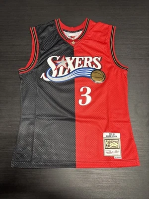 Size Medium Mitchell & Ness NBA Philadelphia 76ers Allen Iverson Jersey - Image 1 of 4