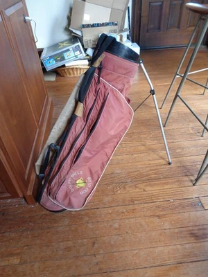 Vintage Ping Karsten Hoofer Golf Stand Bag, Single Strap, 4 Way Divider EUC Logo - Image 1 of 4