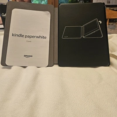 Kindle Paperwhite Leather Cover 11th Generation 53-026782 - Black - Image 1 of 4