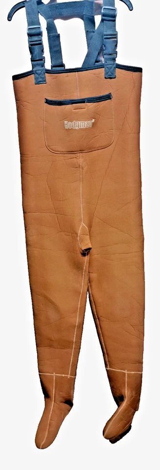Hodgman Caster Neoprene Felt Boot-Foot Chest Wader Mens Sz M Pocket Straps READ - Image 1 of 4