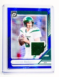 2024 Panini Donruss Optic Optic Threads Aaron Rodgers Jets Jersey Relic - Bild 1 von 2