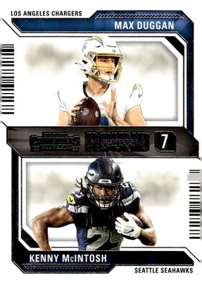 2023 Panini Contenders #25 Max Duggan / Kenny McIntosh Round Numbers Bronze - Image 1 of 2