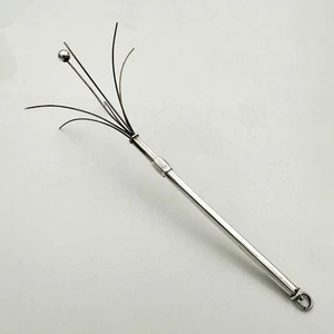 VINTAGE SWIZZLE STICK COCKTAIL STIRRER STERLING SILVER J R SILVER - Picture 1 of 5