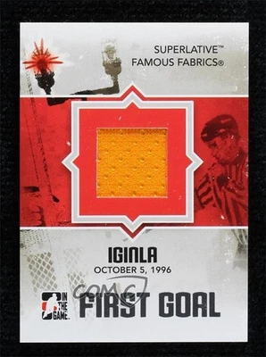 2009 ITG Superlative Volume 2 Famous Fabrics First Goal Silver /9 Jarome Iginla - Image 1 of 2