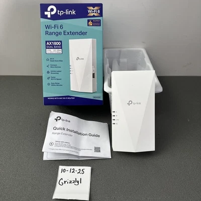 TP-Link AX1800 WiFi 6 Extender Internet Booster RE600X - Image 1 of 3