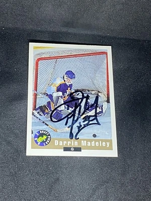 Darrin Madeley 1992-93 Classic Draft #65 Ottawa Senators Autographed Signed Card - Image 1 of 3