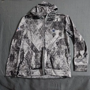 Reebok Cut Tag XL Dalas Cowboys NFL Full Zip Hoodie Gray Camouflage - Picture 1 of 10