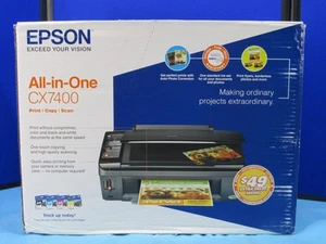 Brand New Sealed Epson Stylus CX7400 All In One Inkjet Printer Print Copy Scan - Picture 1 of 3