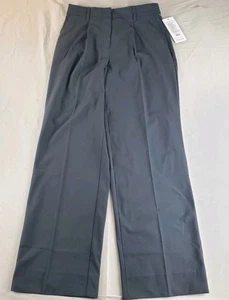 Rhone Commuter Pleat Pants Womens 8 Black Pockets Wide Leg Trousers - Picture 1 of 19