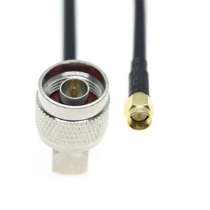 RG58 coax N Male Right Angle to SMA Male connector Lot RF Jumper coaxial cable - Picture 1 of 4