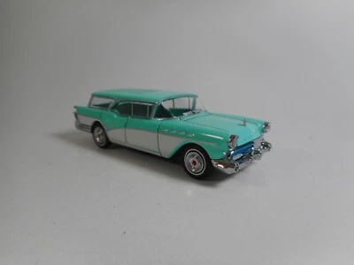 Brekina 1:87 1957 Buick Century Caballero Turchese/Bianco Modello Finitto - Immagine 1 di 4