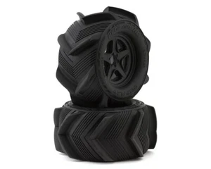 UpGrade RC Snow Plow 2.8" Pre-Mounted Sand/Snow Tires w/5-Star Wheels (2) - Picture 1 of 8