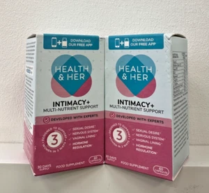 Health and Her | Intimacy+ Multi Nutrient Support ~ Short Date | 2 X 60 Capsules - Picture 1 of 5