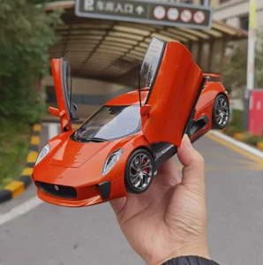 AR Almost Real 1:18 Scale Jaguar C-X75 2015 Metal Diecast Car Model Toy Orange - Picture 1 of 9