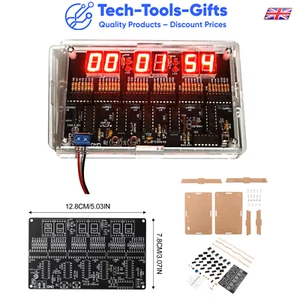 Digital Circuit Clock DIY Electronic Kit Electronic Clock Teaching Kit With Case - Picture 1 of 11