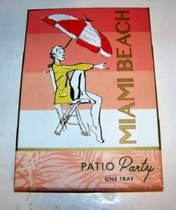 Rosanna Patio Party Porcelain Tray Miami Beach - Picture 1 of 4