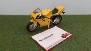 moto DUCATI 748 jaune échelle 1/18 fabricant MAISTO miniature de collection SB - Imagen 1 de 6
