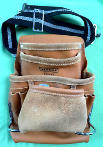 CRAFTSMAN LEATHER TOOL CARPENTER'S BELT POUCH W/BELT:NWOT (see notes)  940645