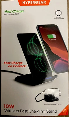 Hypergear Qi Wireless Fast Charger Charging Pad Stand Dock For All Phones 10W - Image 1 of 3