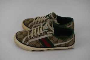 Gucci Tennis 1977 Monogram Sneakers Size 34.5 *READ* - Picture 1 of 9