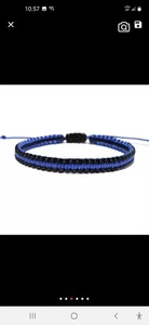 Blue Line Police Officer Bracelet New - Picture 1 of 4