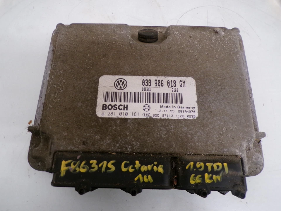 Centralina Motore Skoda Octavia I 1U 1,9TDI 66kW 90CV 038906018GM *F86315* - Immagine 1 di 4
