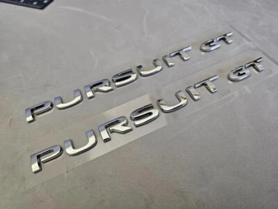 2 OEM Pontiac Pursuit GT tampa traseira do porta-malas emblema cromado logotipo emblema 15264501 - Imagem 1 de 4