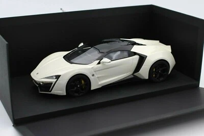 VERY RARE GP REPLICAS 1/18 Limited ED Lykan Hypersport Cameleon Color White - Photo 1/4