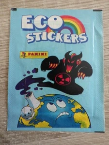 Panini ECO STICKERS Grand Format Pochette Tüte Packet Bustine (1990) Modele 3 - Picture 1 of 2