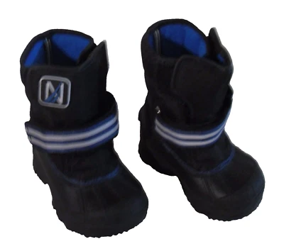 NEW Nautica Port Toddler Boys Insulated Winter Snow Boots 5 Black/Blue MSRP$50 - Image 1 of 3