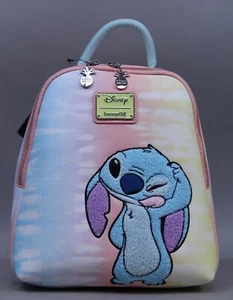 Disney Loungefly Lilo & Stitch Tie Dye Mini Rucksack Neu mit Etikett - Bild 1 von 2