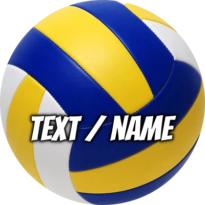Volleyball Tortenbild Party Deko personalisiert Name essbar Geburtstag Aufleger - Bild 1 von 4