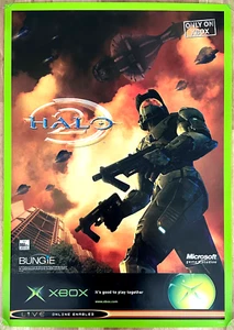 Halo 2 (2004) RARE XBOX 59cm x 84cm Promotional Poster - Picture 1 of 2