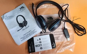 Cyber Acoustics AC-5008 USB Headset w./ Mic + Vol. Controls - New - Picture 1 of 3