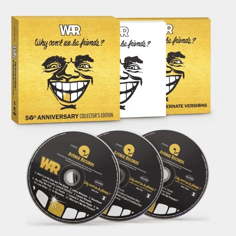 WAR New Sealed Ltd Ed 2025 50th ANNIV CAN'T WE BE FRIENDS & RARITIES 3 CD BOXSET - Imagem 1 de 1