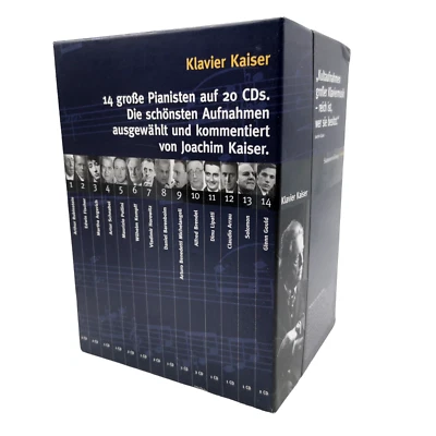 Joachim Kaiser - Klavier Kaiser Süddeutsche Zeitung 14 Pianisten Box 20 CDs top - Bild 1 von 4