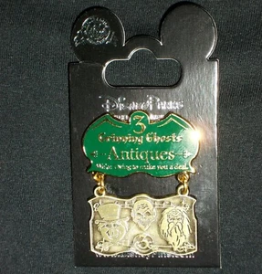 DISNEY HAUNTED MANSION 3 GRINNING GHOSTS Antiques PIN Limited Edition 750 RARE - Picture 1 of 11