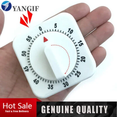 60 Minute Mechanical Kitchen Timer Alarm For Cooking Baking Showers Classroom - Image 1 of 4