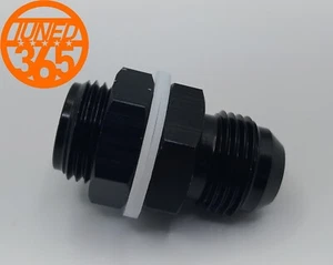 Adaptador de tanque de pila de combustible AN-10 10AN mampara montaje cubierta de leva recta stock del Reino Unido - Imagen 1 de 4