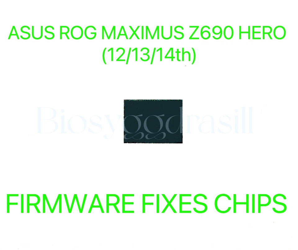 ASUS ROG MAXIMUS Z690 HERO, ADMINISTRADOR SIN CONTRASEÑA FIRMWARE CORRECCIONES CHIP BIOS Foto 1 de 1