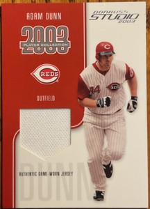 2003 Donruss Studio Player Collection Jersey Adam Dunn #22 #’d 026/300