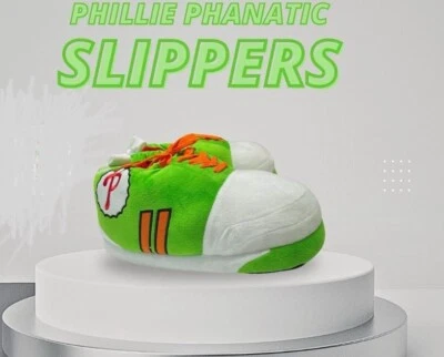 Phillie Phanatic Slippers! New CBP Exclusive! Phillies SGA ADULT mens Size 11/12 - Image 1 of 3