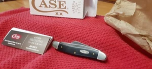 Case Knife Medium Stockman Carbon Steel with Punch Bld Black Synthatic Handle - Picture 1 of 15