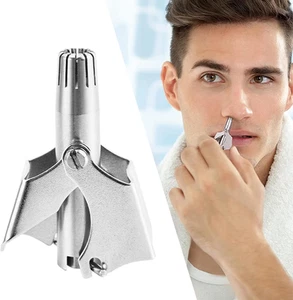 Trimmer naso acciaio inox manuale lavabile rasoio peli 1 pz - Foto 1 di 11