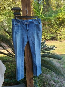 Jeans donna Azzure The Perfect Fit blu Love Life denim taglia 34W x 32 1/2 L. - Foto 1 di 11